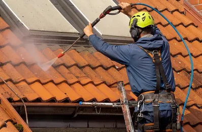 Démoussage et hydrofuge de toiture à Trégrom